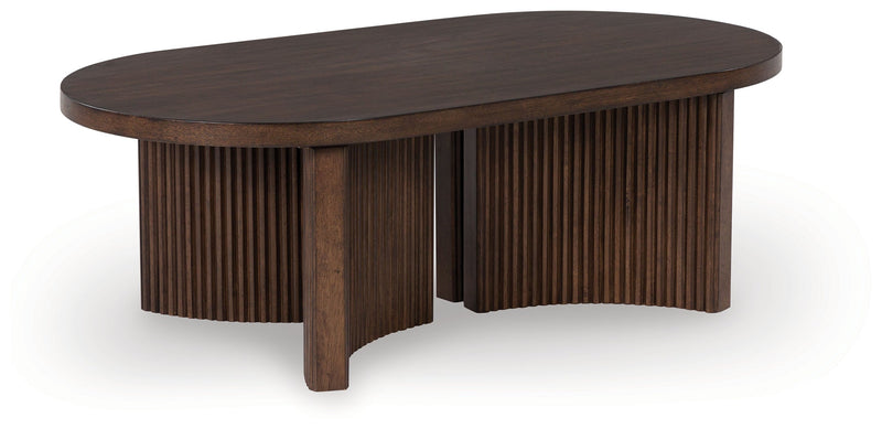 Korestone Dark Brown Coffee Table - T689-0