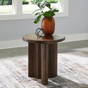 Korestone Dark Brown End Table - T689-6