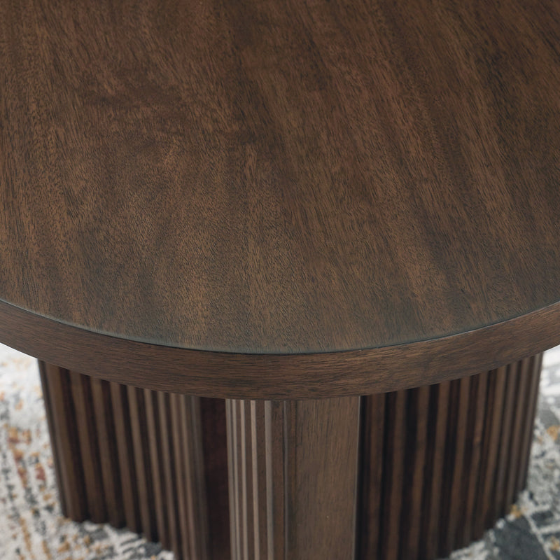 Korestone Dark Brown End Table - T689-6