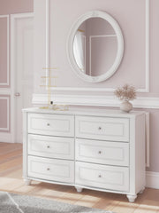 Kozlani Full Upholstered Panel Bed, Dresser and Mirror - PCB1819B15