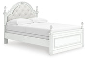 Kozlani Full Upholstered Panel Bed, Dresser and Mirror - PCB1819B15