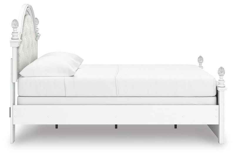 Kozlani Full Upholstered Panel Bed, Dresser and Mirror - PCB1819B15