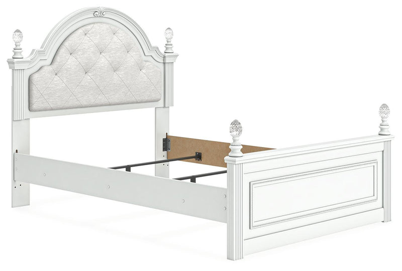 Kozlani Full Upholstered Panel Bed, Dresser and Mirror - PCB1819B15