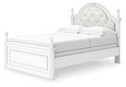 Kozlani Full Upholstered Panel Bed, Dresser and Mirror - PCB1819B15