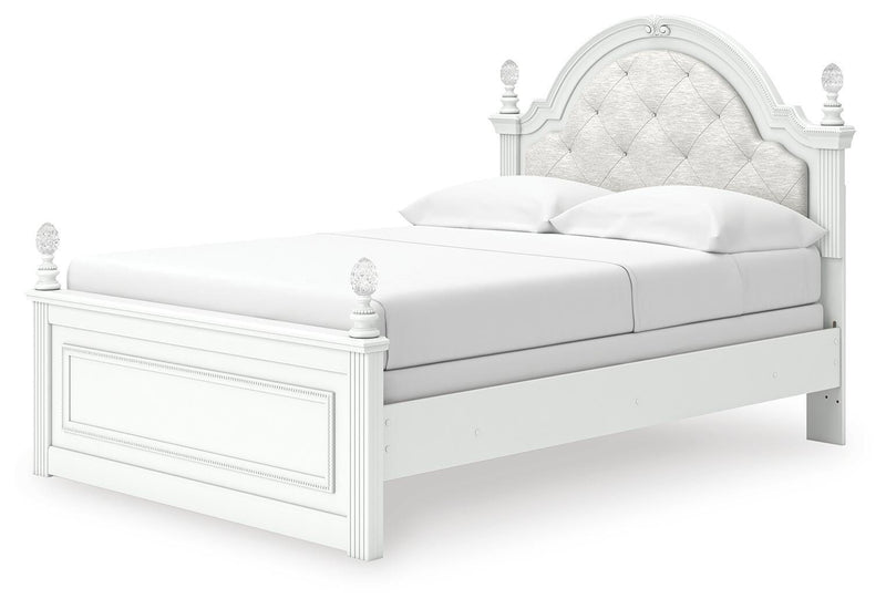 Kozlani Full Upholstered Panel Bed, Dresser and Mirror - PCB1819B15