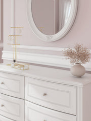 Kozlani Twin Upholstered Panel Bed, Dresser and Mirror - PCB1819B14