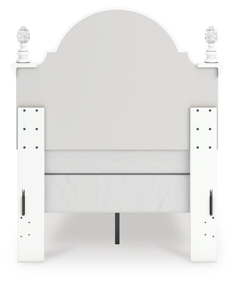 Kozlani Twin Upholstered Panel Bed, Dresser and Mirror - PCB1819B14