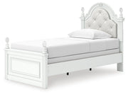 Kozlani Twin Upholstered Panel Bed, Dresser and Mirror - PCB1819B14
