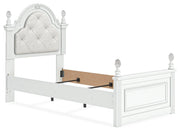 Kozlani Twin Upholstered Panel Bed, Dresser and Mirror - PCB1819B14
