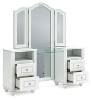 Kozlani Vanity, Mirror and Stool - PCB1819B11