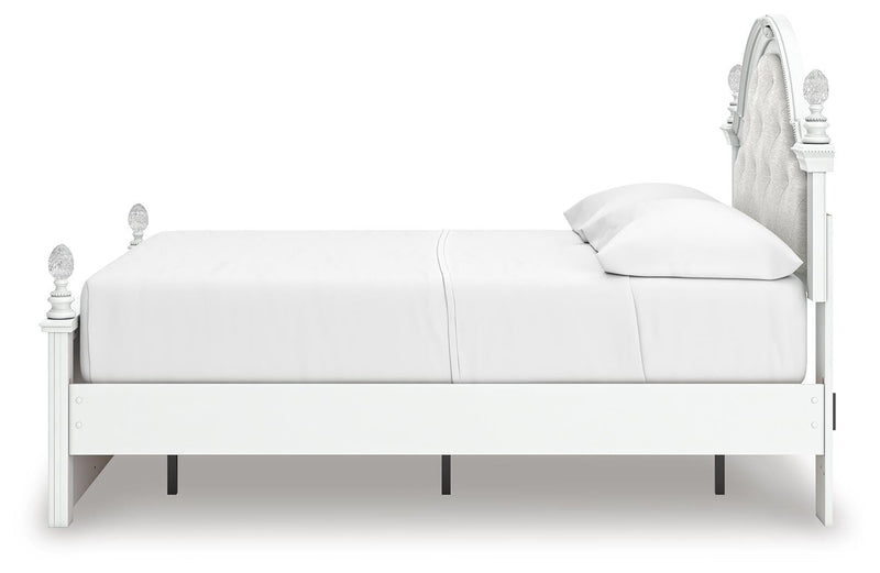 Kozlani White Full Upholstered Panel Storage Bed - PCB1819B10