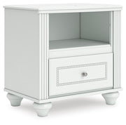 Kozlani White Nightstand - PCB1819-91