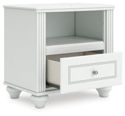 Kozlani White Nightstand - PCB1819-91