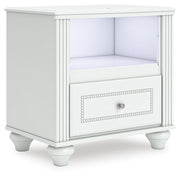 Kozlani White Nightstand - PCB1819-91