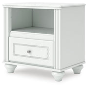 Kozlani White Nightstand - PCB1819-91
