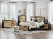 Kozmour Black/Brown Nightstand - EB1460-292