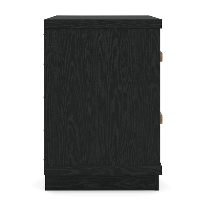 Kozmour Black/Brown Nightstand - EB1460-292
