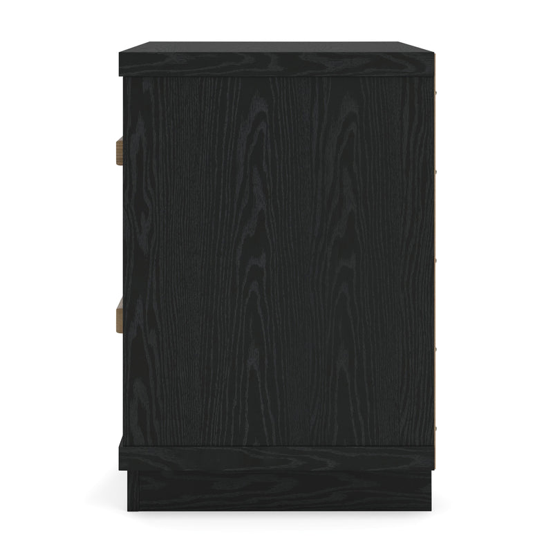 Kozmour Black/Brown Nightstand - EB1460-292