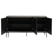 Krause 3-door Bone Inlay Accent Cabinet Grey and Black - 950452