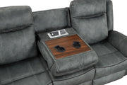 [L360-R] Palm - Recliner (Gray), Fabric, Gray With : Rocker recliner Box: 1 of 1 Each - L360-R