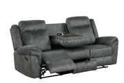 [L360-R] Palm - Recliner (Gray), Fabric, Gray With : Rocker recliner Box: 1 of 1 Each - L360-R
