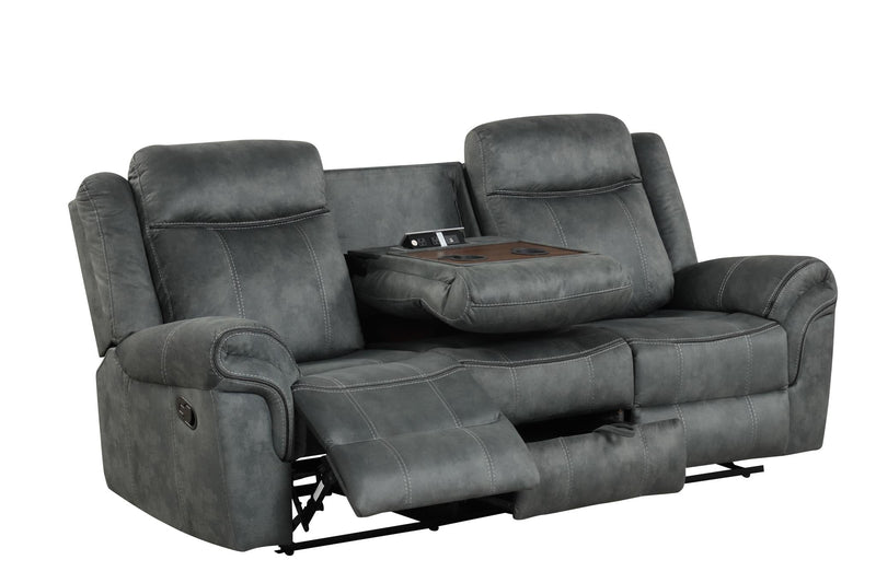 [L360-R] Palm - Recliner (Gray), Fabric, Gray With : Rocker recliner Box: 1 of 1 Each - L360-R