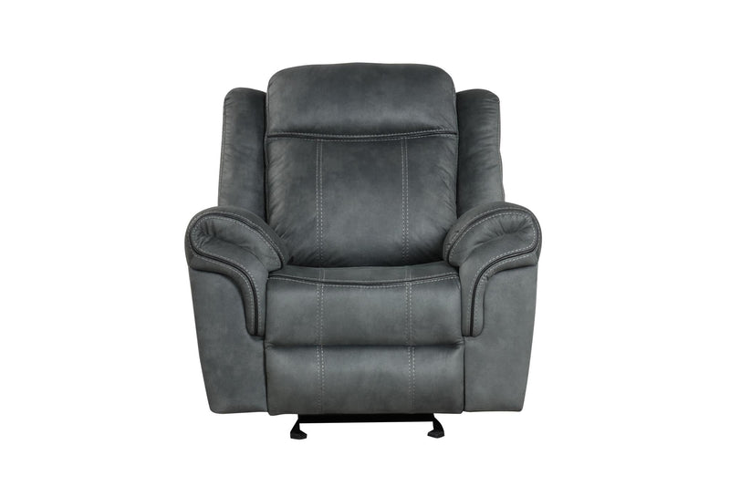 [L360-R] Palm - Recliner (Gray), Fabric, Gray With : Rocker recliner Box: 1 of 1 Each - L360-R