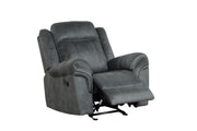 [L360-R] Palm - Recliner (Gray), Fabric, Gray With : Rocker recliner Box: 1 of 1 Each - L360-R