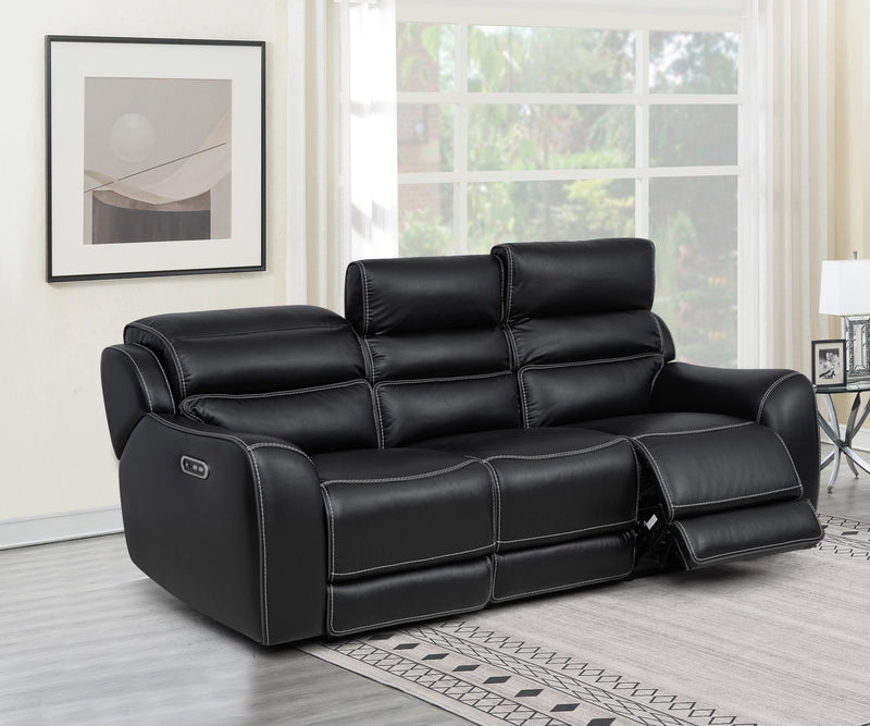 [L367-SL] London - SL (Black), Air Leather, Black With : Power Headrest, Power Source , Wireless Charger, Pull-Out Cup Holders, Reading Light, USB, Type C Charger, Zero Gravity Each - L367-SL