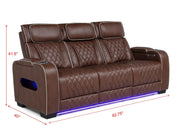 L402 - Polax Brown 2PC (Power Sofa & Loveseat) - L402-Brown-2PC