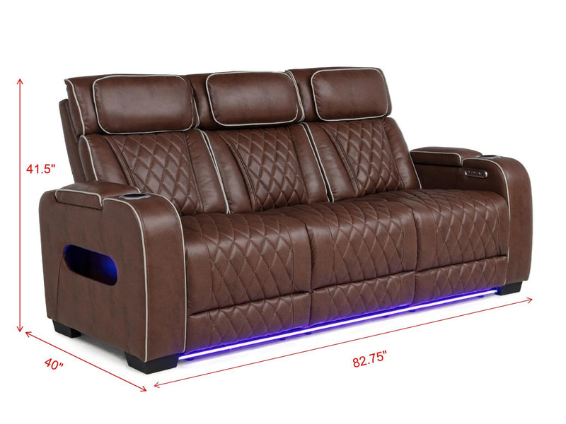 L402 - Polax Brown 2PC (Power Sofa & Loveseat) - L402-Brown-2PC