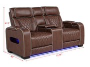 L402 - Polax Brown 2PC (Power Sofa & Loveseat) - L402-Brown-2PC