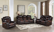 L421 - Harlow ( Brown ) RECLINING LOVESEAT - L421-2