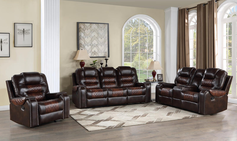 L421 - Harlow ( Brown ) RECLINING LOVESEAT - L421-2