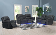 L430 - Cesar ( Black ) 2 PC ( Sofa & Loveseat ) - L430-BLK-2PC