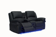 L430 - Cesar ( Black ) 2 PC ( Sofa & Loveseat ) - L430-BLK-2PC