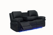 L430 - Cesar ( Black ) RECLINING SOFA - L430-3