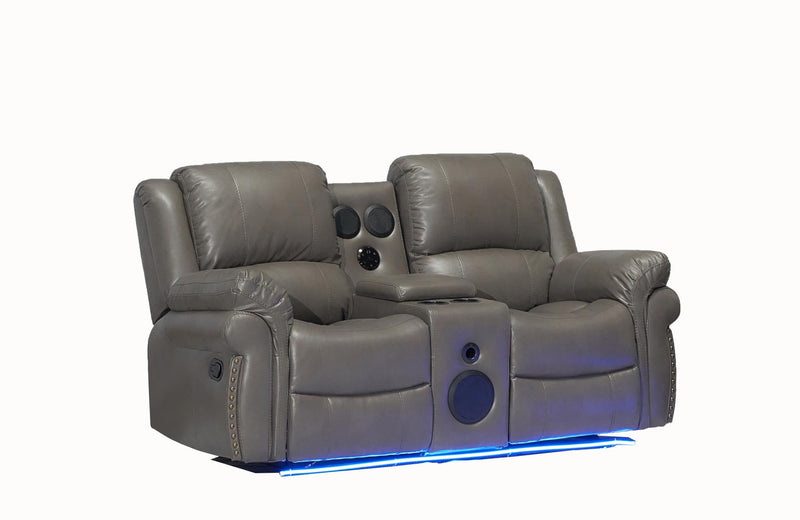 L431 - Cesar ( Grey ) RECLINING LOVESEAT - L431-2