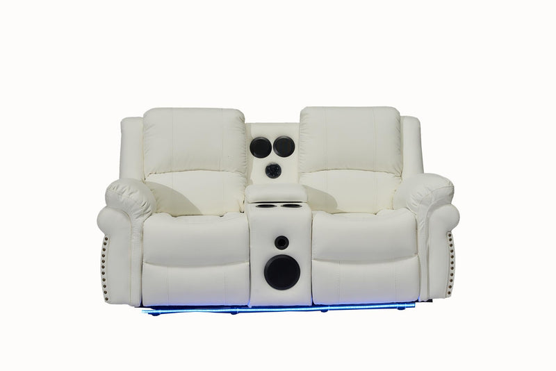 L432 - Cesar ( White ) 3 PC ( Sofa & Loveseat & Chair ) - L432-White-3PC