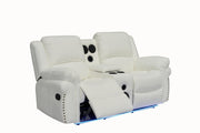 L432 - Cesar ( White ) RECLINING SOFA - L432-3