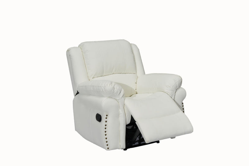 L432 - Cesar ( White ) RECLINING SOFA - L432-3