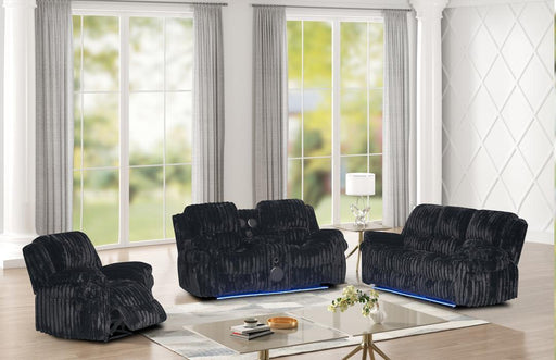 L435 - Cesar ( Black ) 2 PC ( Sofa & Loveseat ) - L435-BLK-2PC
