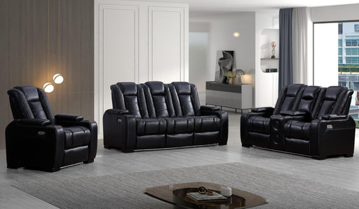 L440 - Knox Black 2PC (Power Sofa & Loveseat) - L440-Black-2PC