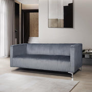 [L455-S] Austin - Sofa (Gray), Velvet, Gray With : N/A Box: 1 of 1 Each - L455-S