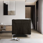 [L456-C] Austin - Chair (Brown), Velvet, Brown With : N/A Box: 1 of 1 Each - L456-C