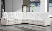 L469 - Zachary White 3PC Power Sectional - L469-White-3PC Sectional