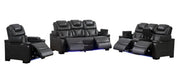 L491 - Braden Grey 3PC (Power Sofa & Loveseat & Recliner) - L491-Grey-3PC