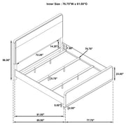 Ladera 56-inch Eastern King Panel Bed Light Elm - 225081KE