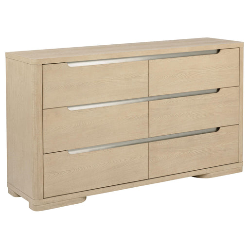 Ladera 6-drawer Bedroom Dresser Light Elm - 225083