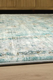 Ladstoney Teal/Beige/Ochre 5' x 7' Memory Foam Area Rug - R407502